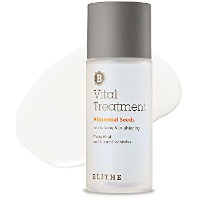 Blithe VITAL TREATMENT 9 ESSENTIAL SEEDS NIACINAMIDE BRIGHTENING TONER - KOREAN SKIN ESSENCE GREEN TEA TONER FOR FACE, CLARIFYING OILY SKIN VITALIZING & BRIGHTENING DARK SPOTS 1.83 FL OZ - Image 1